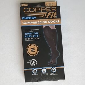 Copper Fit Energy Compression Socks Sz S/M Men Shoe Sz 6-9 Women Shoe Sz 7-10